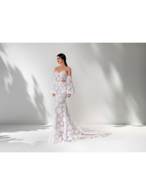 abito da sposa 2023 elegantia - collezione Essenza Siciliana - Claudio Di Mari