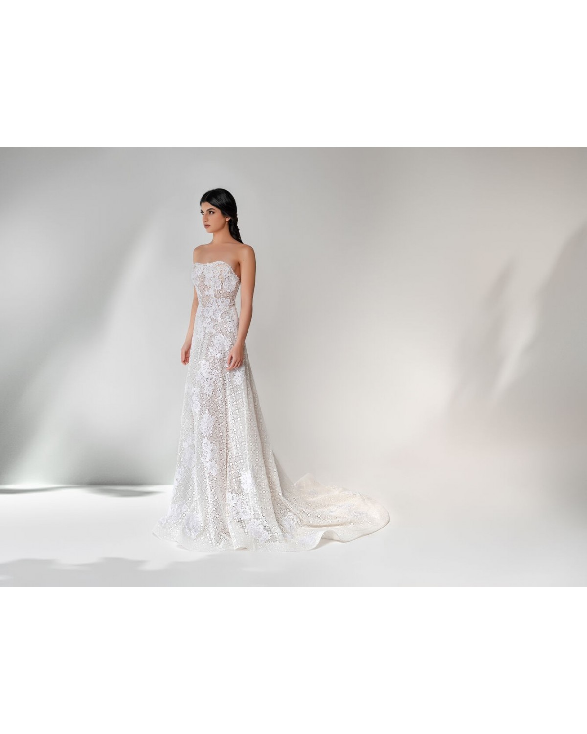 abito da sposa 2023 linfa - collezione Essenza Siciliana - Claudio Di Mari